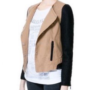 Zara Quilted Faux-Leather Jacket